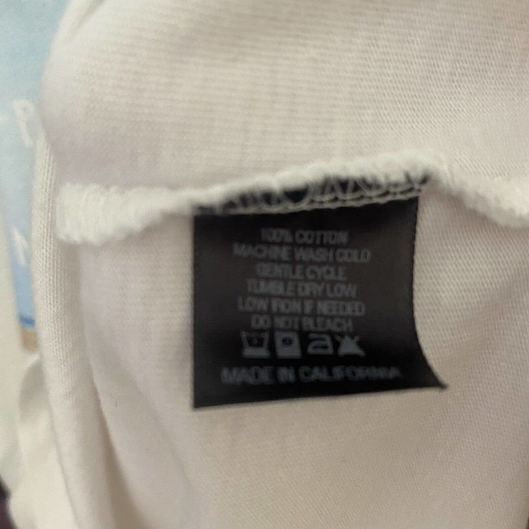 SMKFKWR. Women's Cotton Huntington Beach Ringer Logo T-Shirt - Size Small - Picture 4 of 4